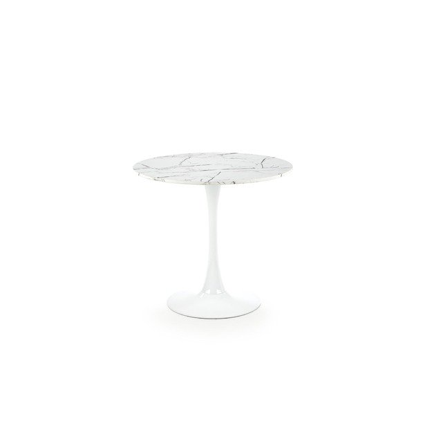 DENVER table, color: top - white marble, legs - white 7