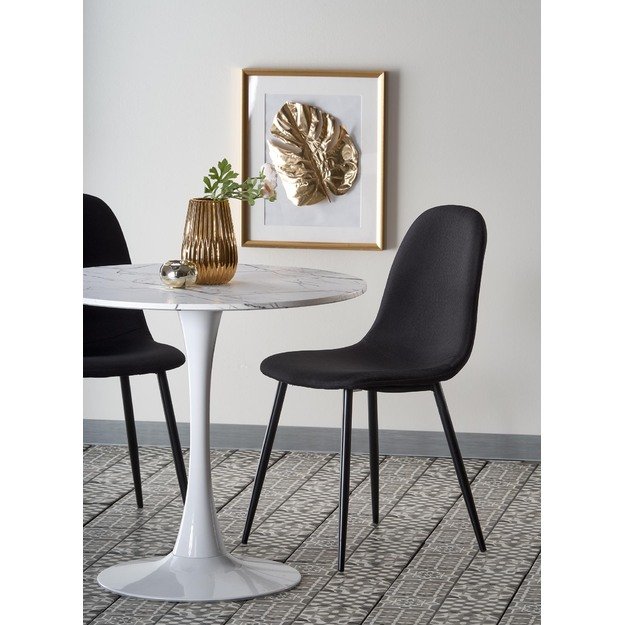DENVER table, color: top - white marble, legs - white 10