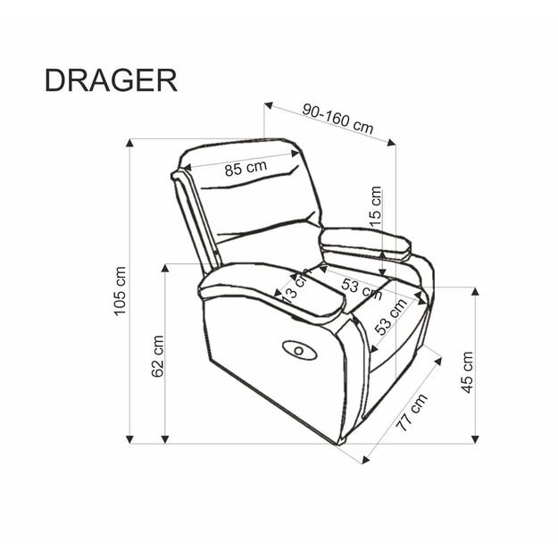 DRAGER leisure chair, beige 5