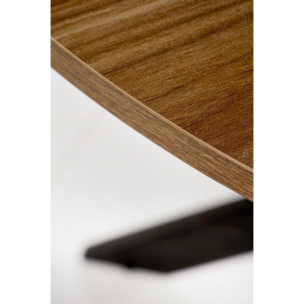 EDGAR table, top - walnut, legs - black 11