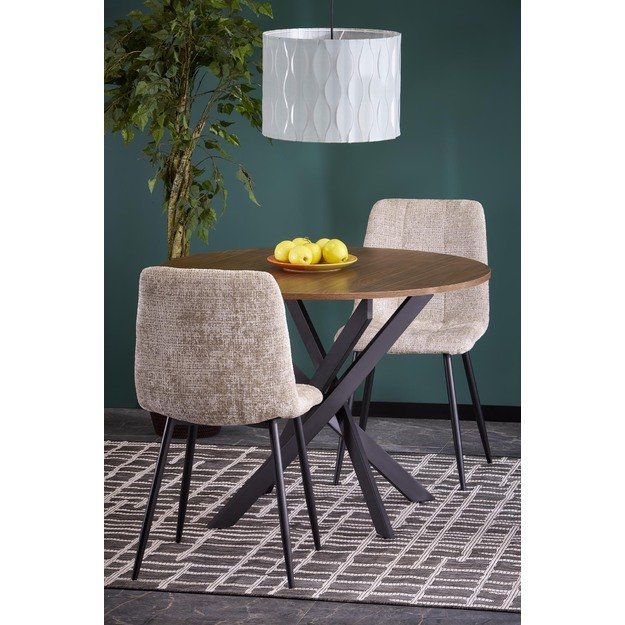 EDGAR table, top - walnut, legs - black 17
