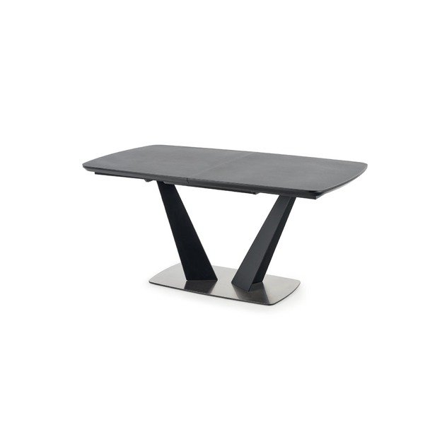 FANGOR extension table, color: top - dark grey, legs - black 2