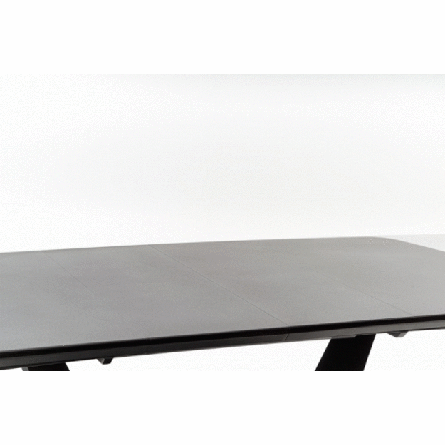 FANGOR extension table, color: top - dark grey, legs - black 5