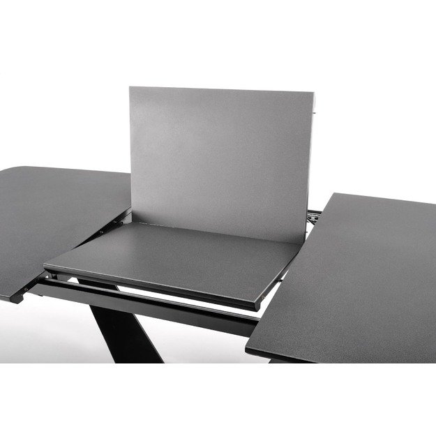 FANGOR extension table, color: top - dark grey, legs - black 9