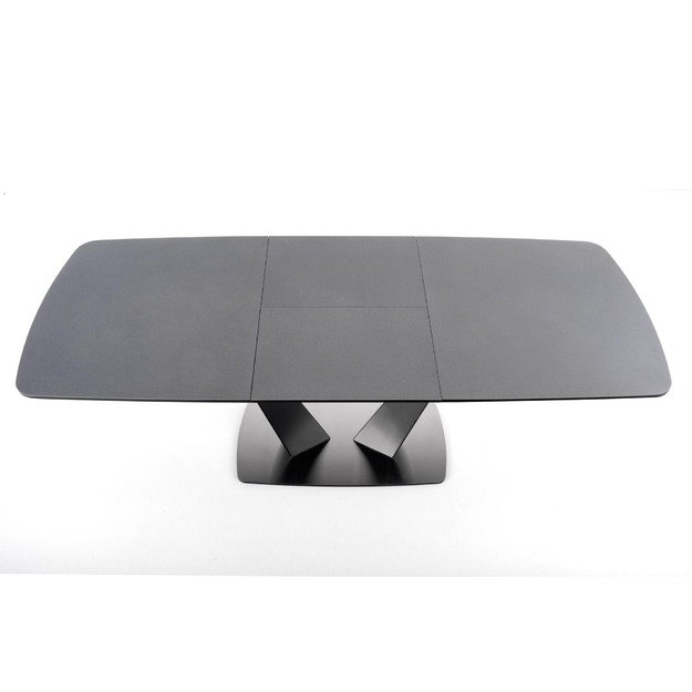FANGOR extension table, color: top - dark grey, legs - black 12