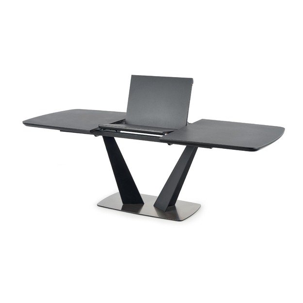 FANGOR extension table, color: top - dark grey, legs - black 1