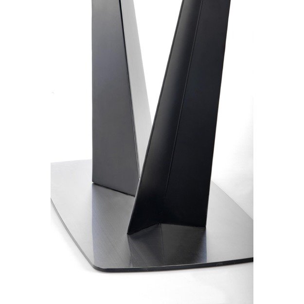 FANGOR extension table, color: top - dark grey, legs - black 20