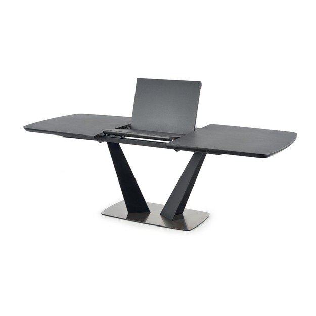 FANGOR extension table, color: top - dark grey, legs - black 14