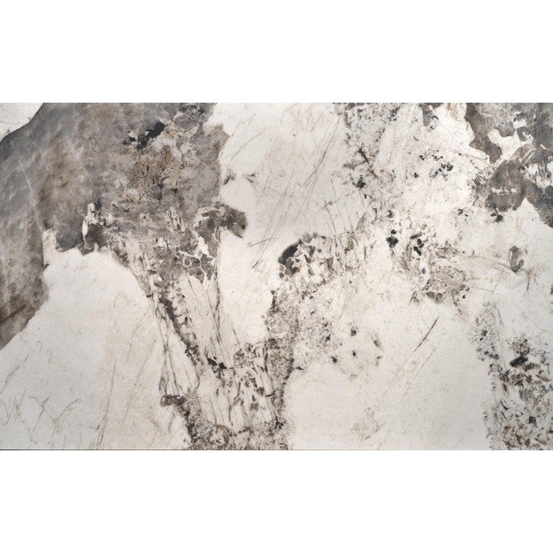 FERNANDO extension table, white marble / black 18