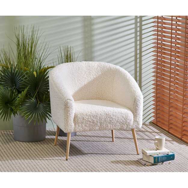 GRIFON 2 leisure armchair cream / natural