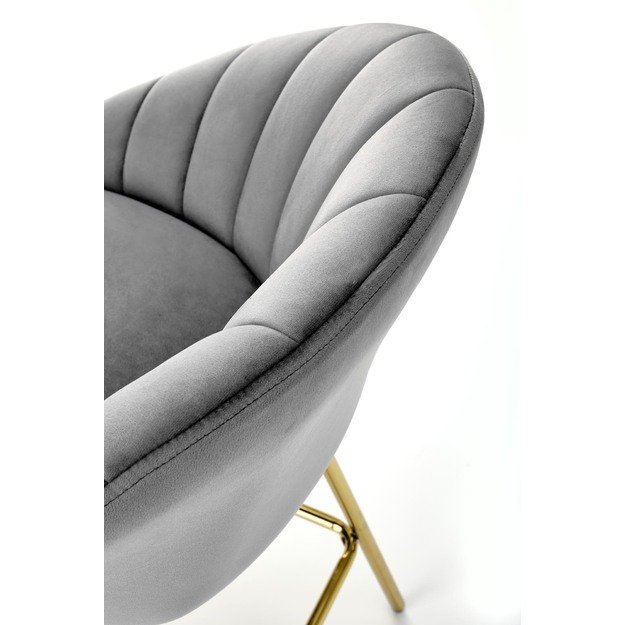 H112 bar stool, grey / gold 7
