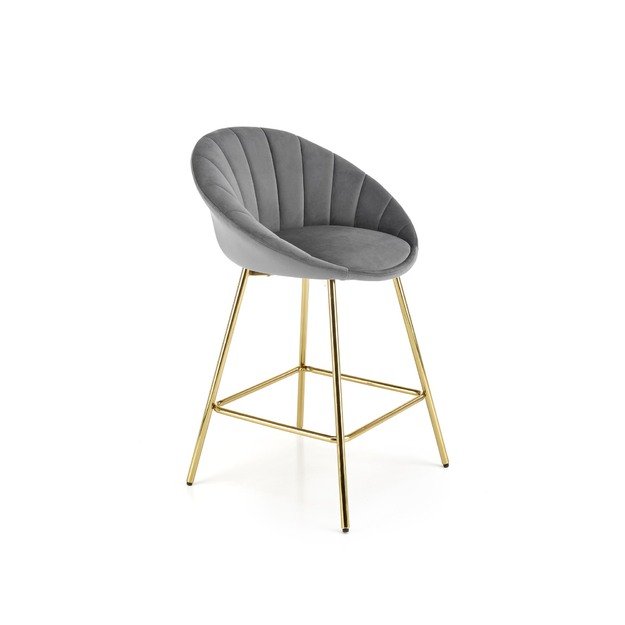 H112 bar stool, grey / gold 16