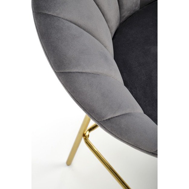 H112 bar stool, grey / gold 13