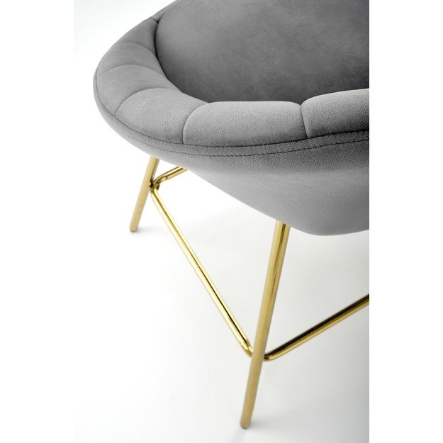 H112 bar stool, grey / gold 19