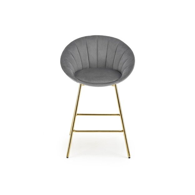 H112 bar stool, grey / gold 10