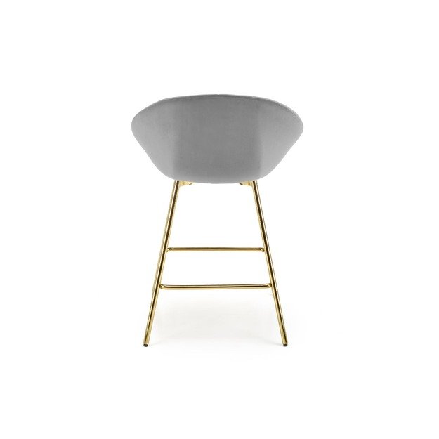 H112 bar stool, grey / gold 1
