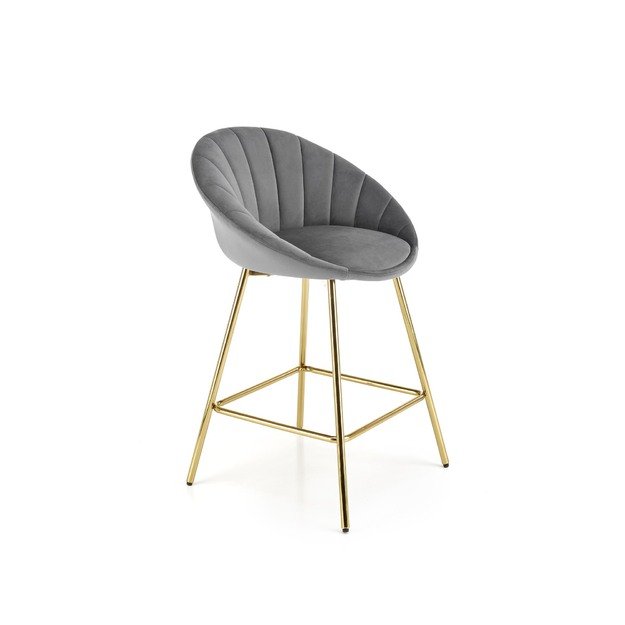 H112 bar stool, grey / gold 5