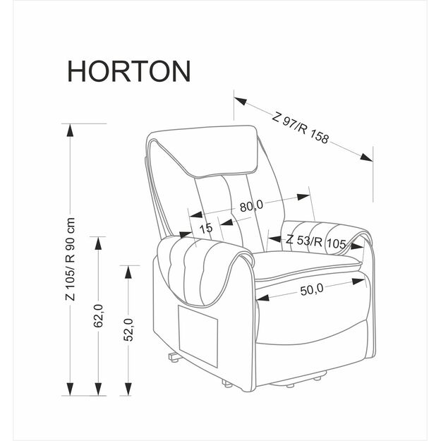 HORTON leisure chair, beige 7