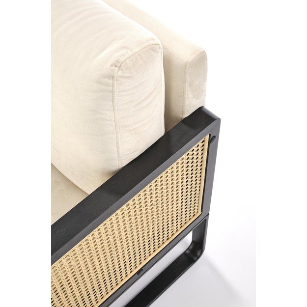 ILARIO leisure chair, black / natural 34