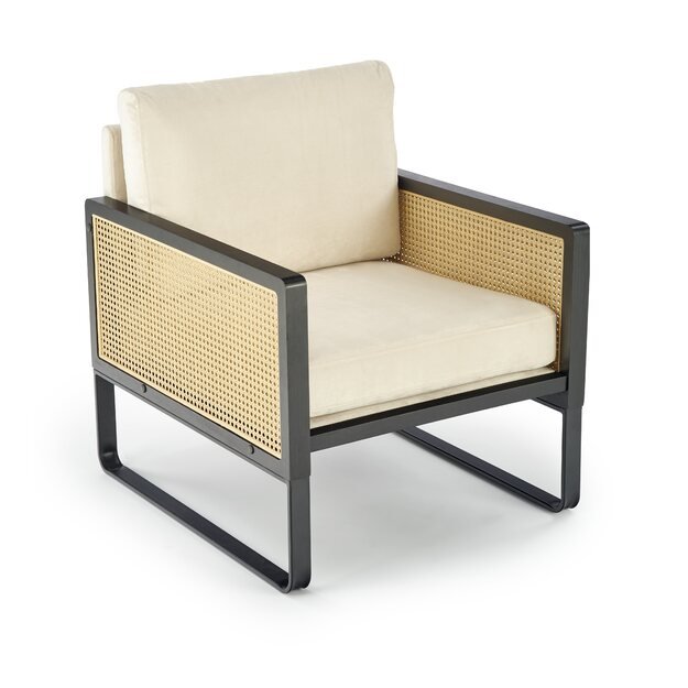 ILARIO leisure chair, black / natural