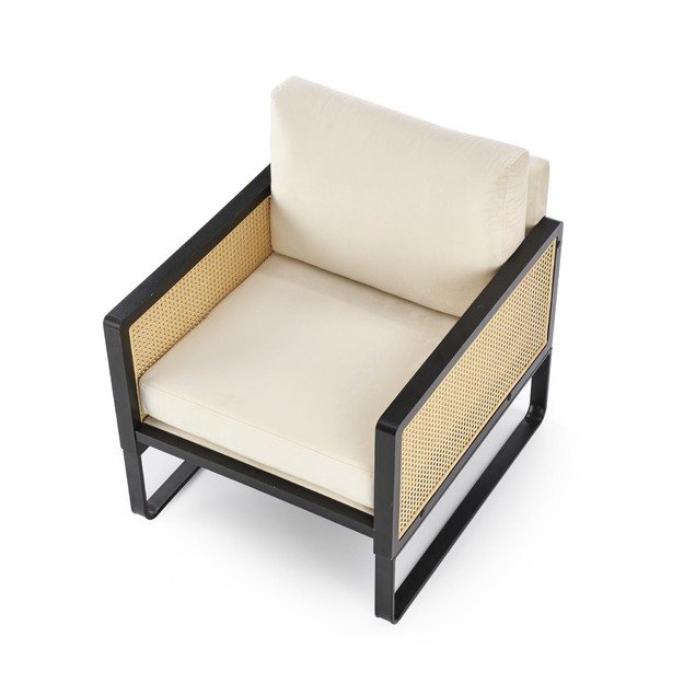 ILARIO leisure chair, black / natural 24
