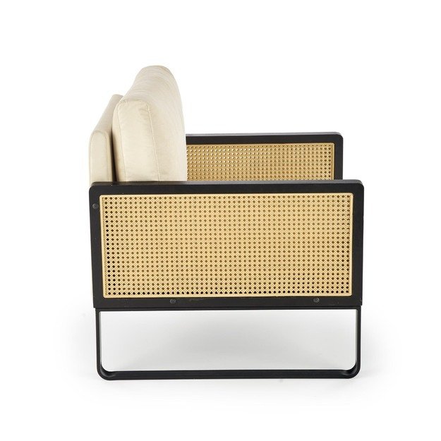 ILARIO leisure chair, black / natural 28