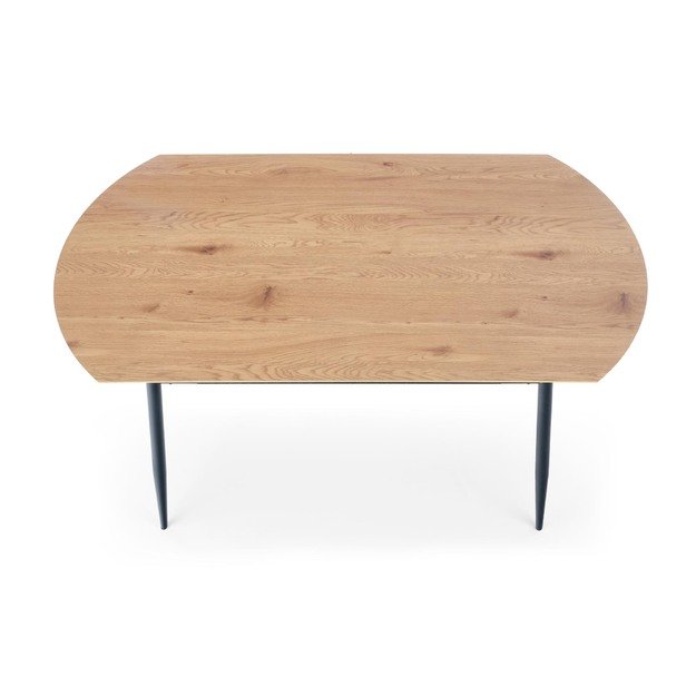 JACKSON table, color: top - golden oak, legs - black 6