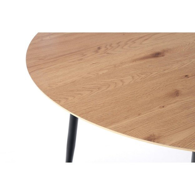 JACKSON table, color: top - golden oak, legs - black 4