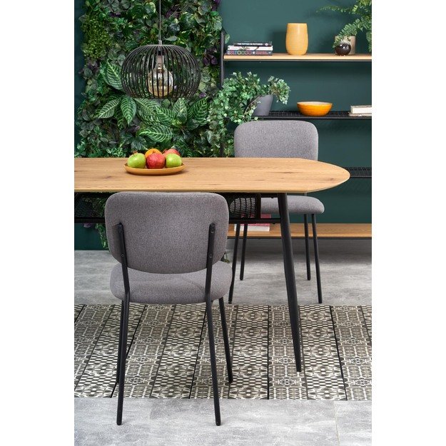 JACKSON table, color: top - golden oak, legs - black 26