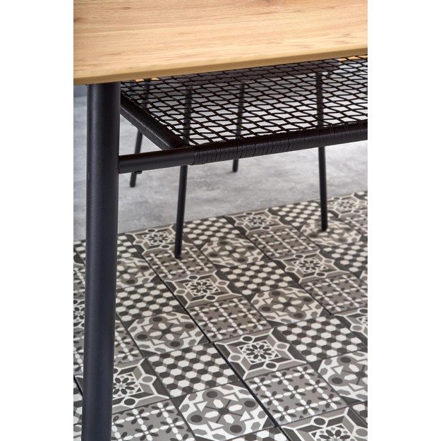 JACKSON table, color: top - golden oak, legs - black 10
