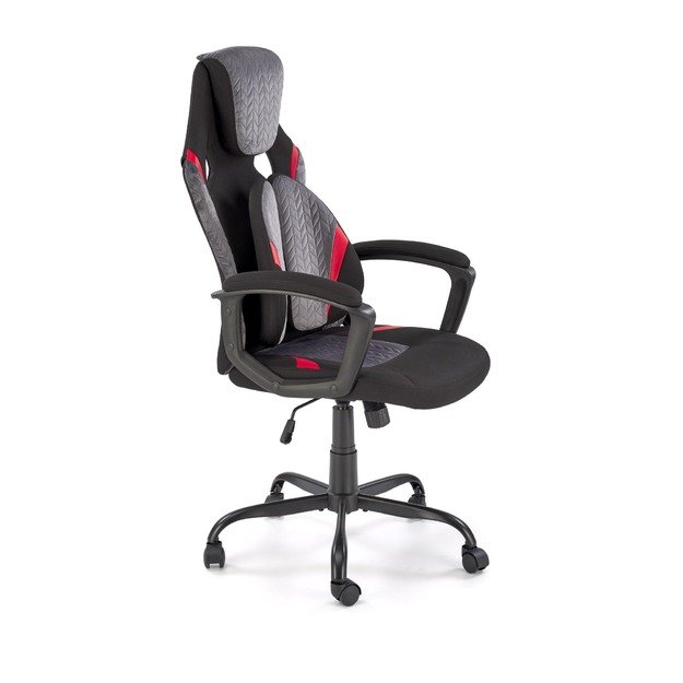 JENSEN  office chair, black / grey / red 5