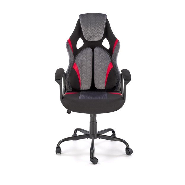 JENSEN  office chair, black / grey / red 9
