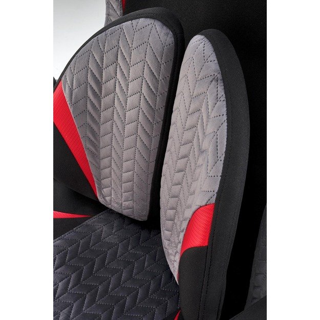 JENSEN  office chair, black / grey / red 17