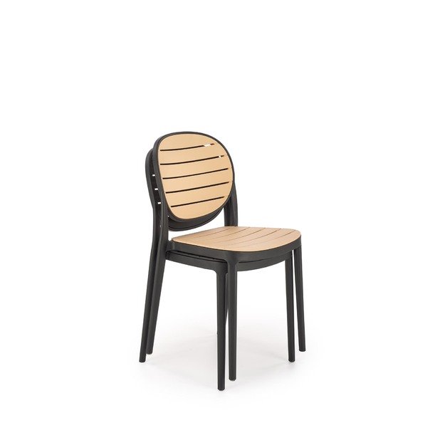 K529 chair, black / natural 17