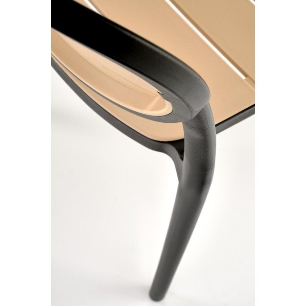 K529 chair, black / natural 16