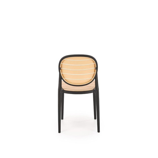 K529 chair, black / natural 1