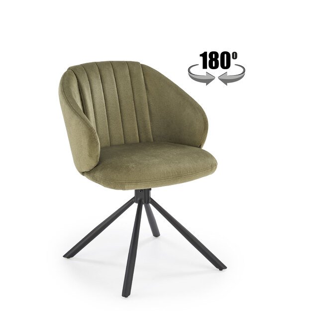 K533 chair, black / olive