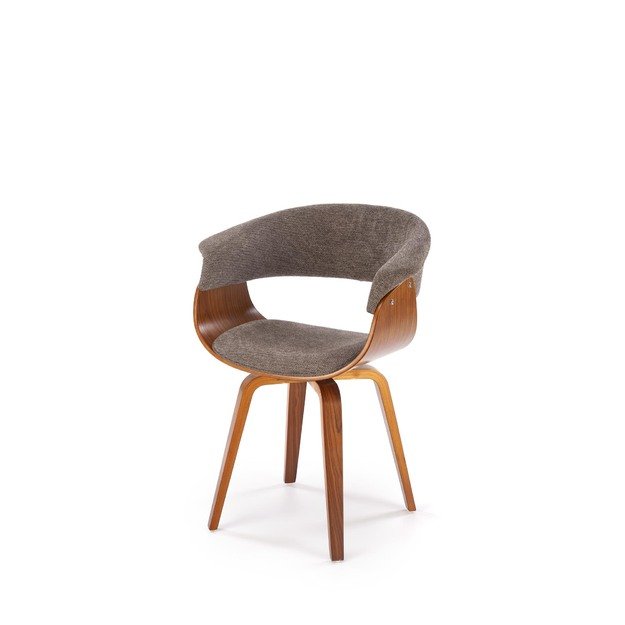 K545 chair, grey / walnut