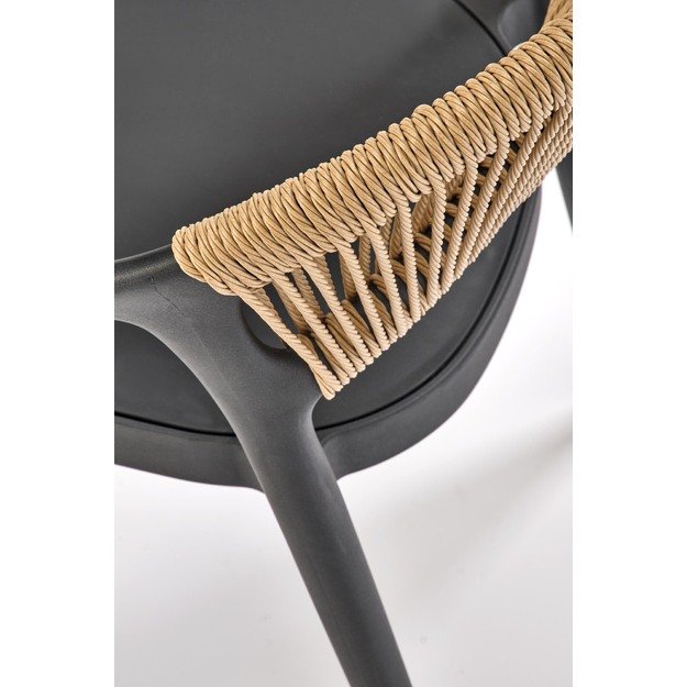 K582 chair, black / natural 8