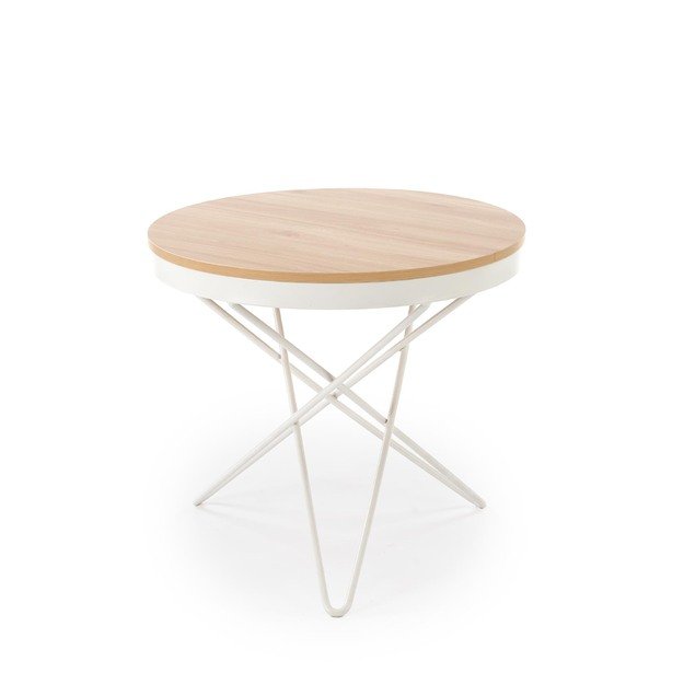 LEILA c.table, natural / white 7