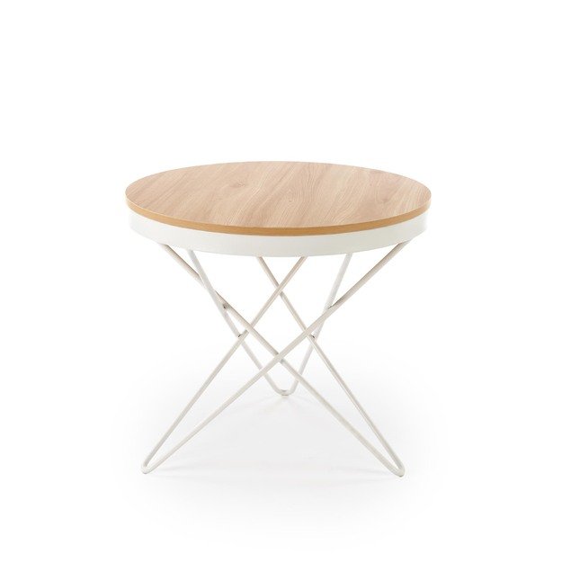 LEILA c.table, natural / white 5