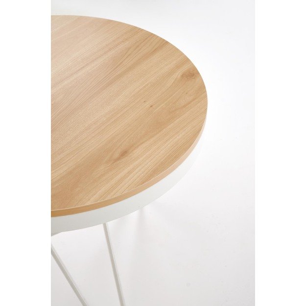 LEILA c.table, natural / white 2