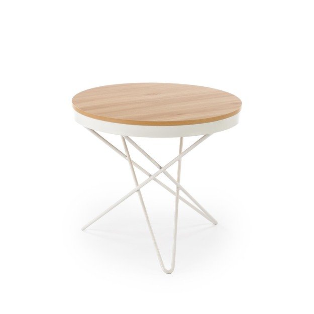 LEILA c.table, natural / white 6