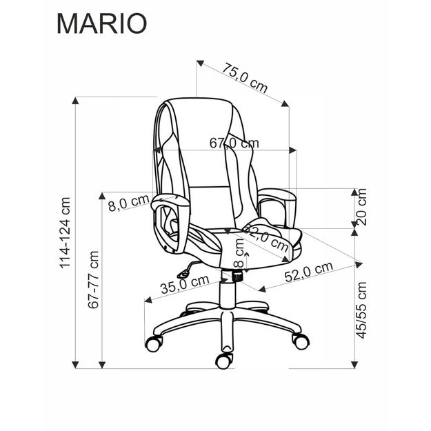 MARIO office chair, black 2