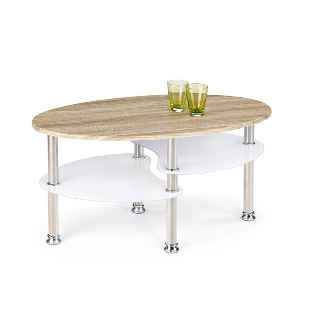 MEDEA coffee table color: sonoma oak/extra white