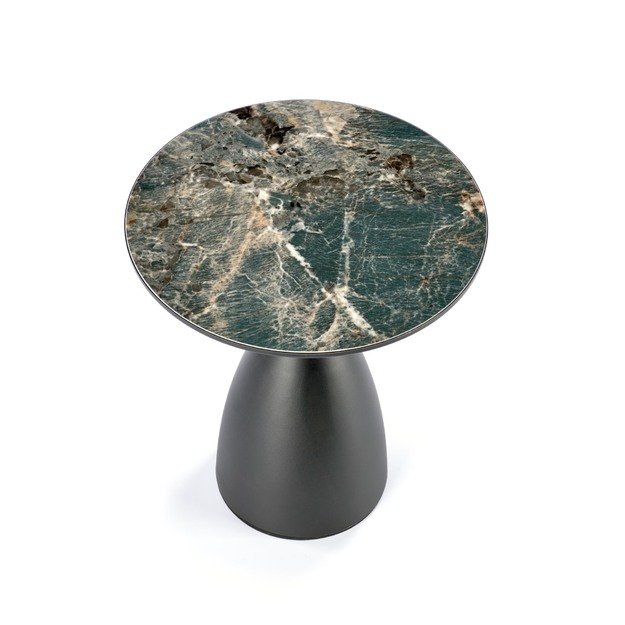 MORENA coffee table, green marble / black / gold 6