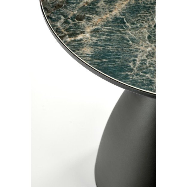 MORENA coffee table, green marble / black / gold 3