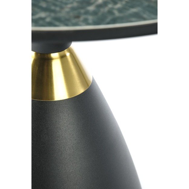 MORENA coffee table, green marble / black / gold 4