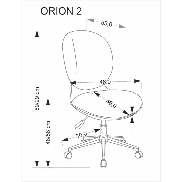 ORION 2 o.chair, white / l.grey 3