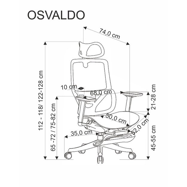 OSVALDO office chair, black